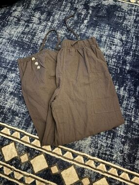 Casual Drawstring  Pants in Grey